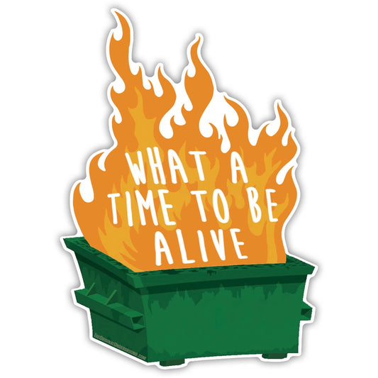 WHAT A TIME TO BE ALIVE STICKER