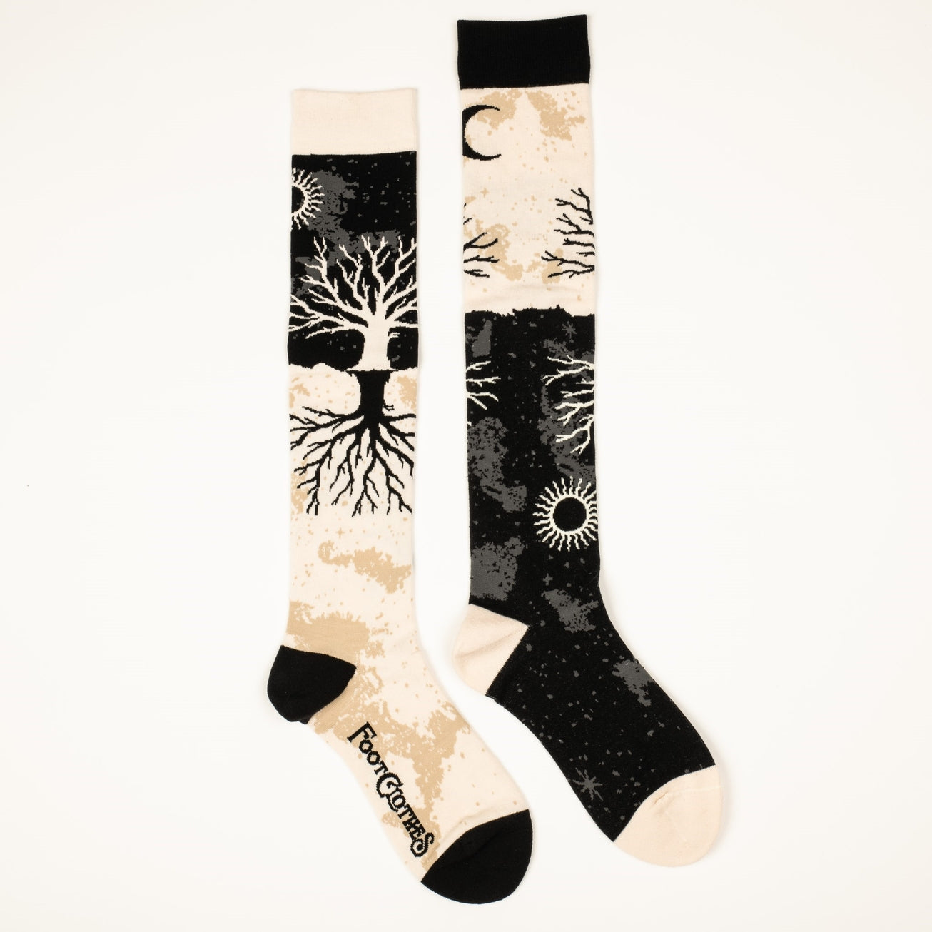 AS ABOVE SO BELOW TREE KNEE HIGH SOCKS BY FOOTCLOTHES