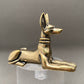 MINIATURE BRASS ANUBIS