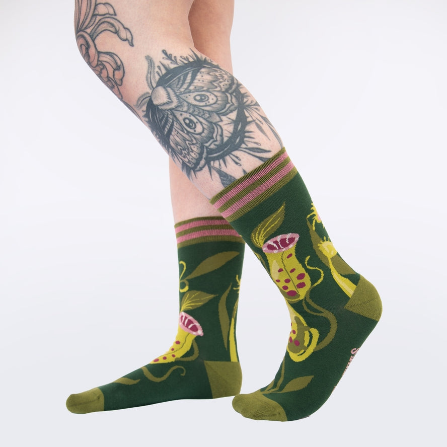 PITCHER PLANT CREW SOCKS BY FOOTCLOTHES