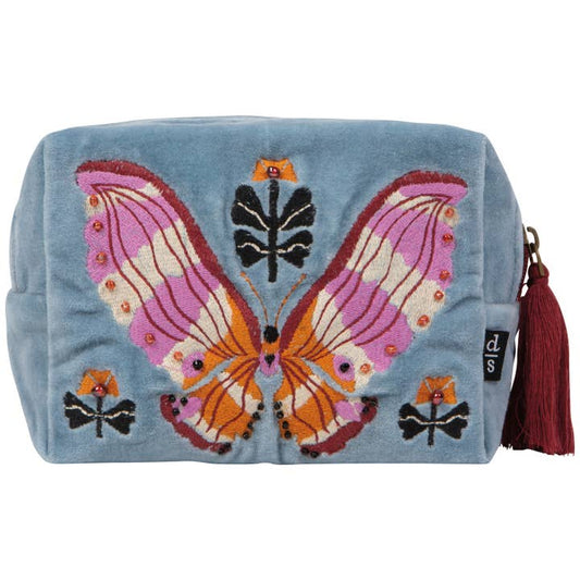 AURORA VELVET EMBROIDERED POUCH BY DANICA STUDIO