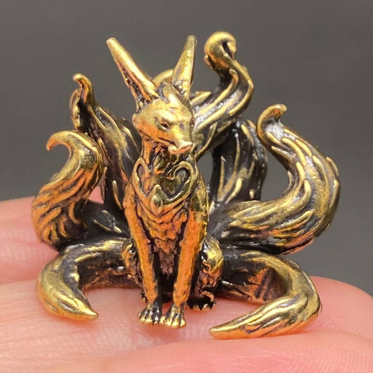 MINIATURE BRASS KITSUNE