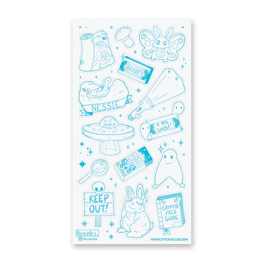 CRYPTID HUNTING STICKER SHEET