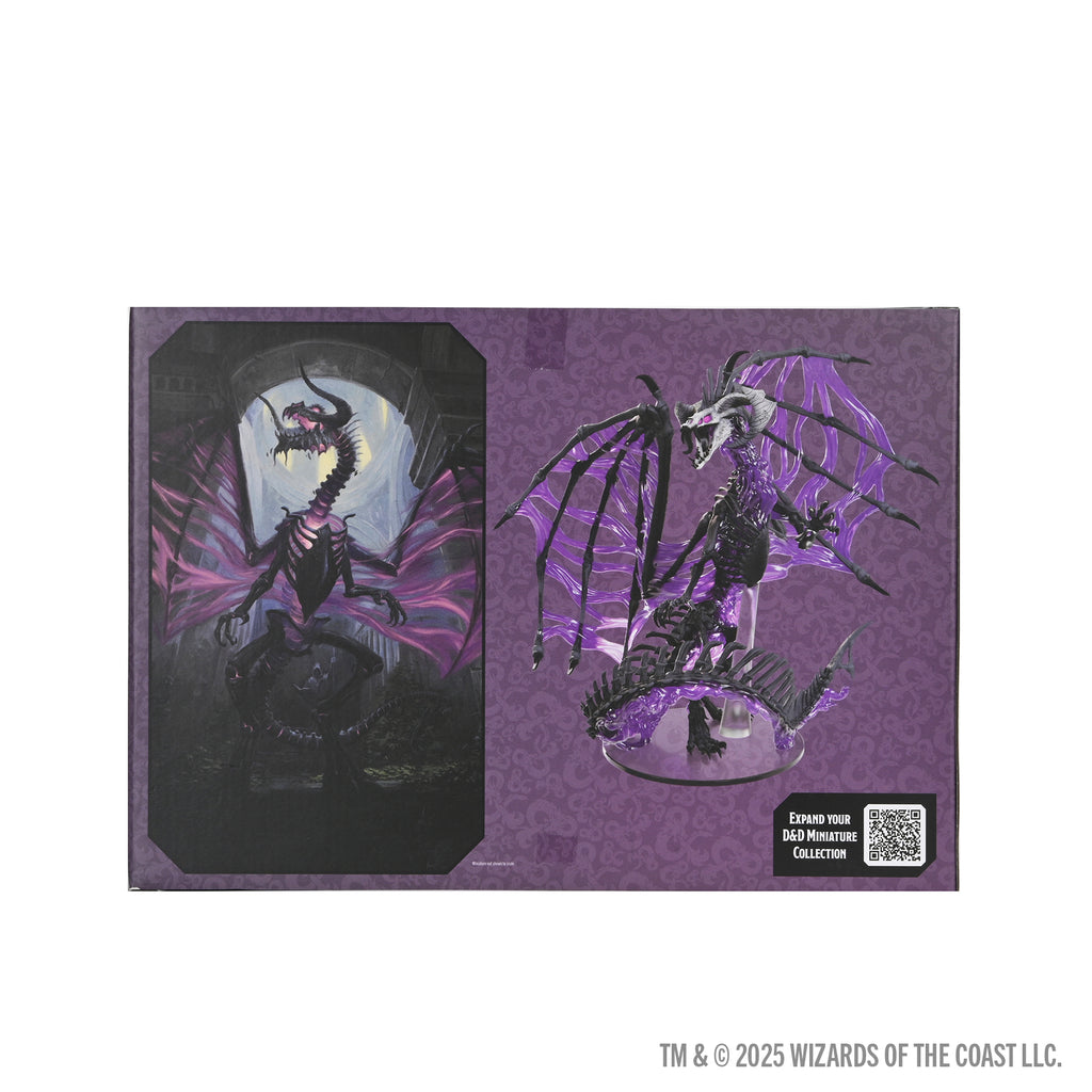 D&D ICONS OF THE REALMS BLACK DRACOLICH PREPAINTED MINIATURE