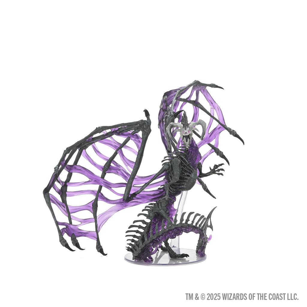 D&D ICONS OF THE REALMS BLACK DRACOLICH PREPAINTED MINIATURE