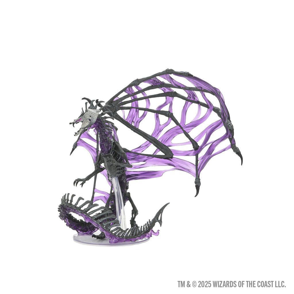 D&D ICONS OF THE REALMS BLACK DRACOLICH PREPAINTED MINIATURE
