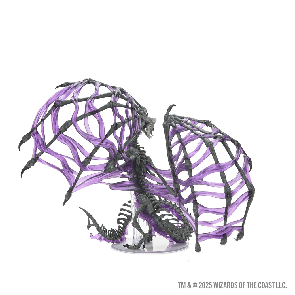D&D ICONS OF THE REALMS BLACK DRACOLICH PREPAINTED MINIATURE