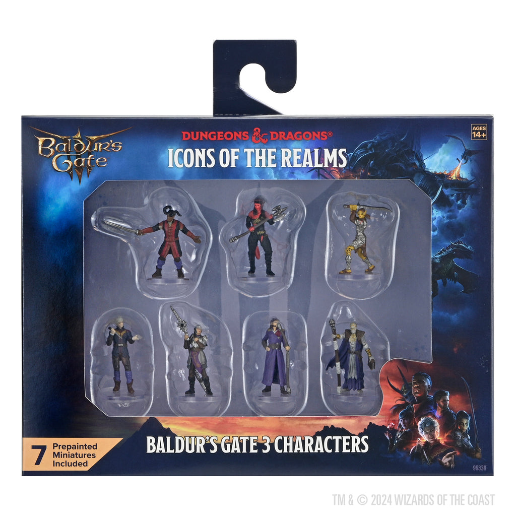 ICONS OF THE REALMS BALDUR'S GATE 3 CHARACTER BOXED SET DUNGEONS AND DRAGONS