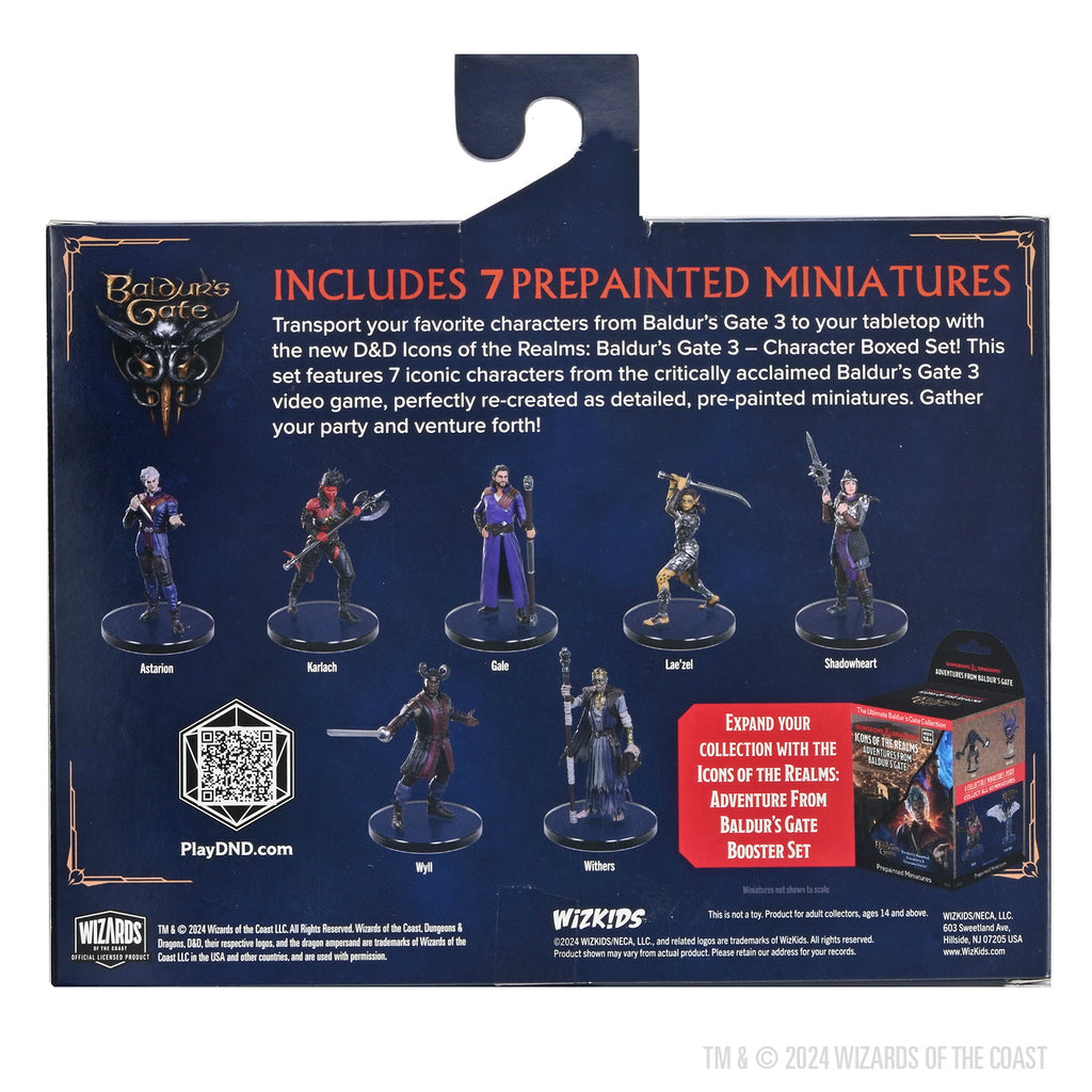 ICONS OF THE REALMS BALDUR'S GATE 3 CHARACTER BOXED SET DUNGEONS AND DRAGONS