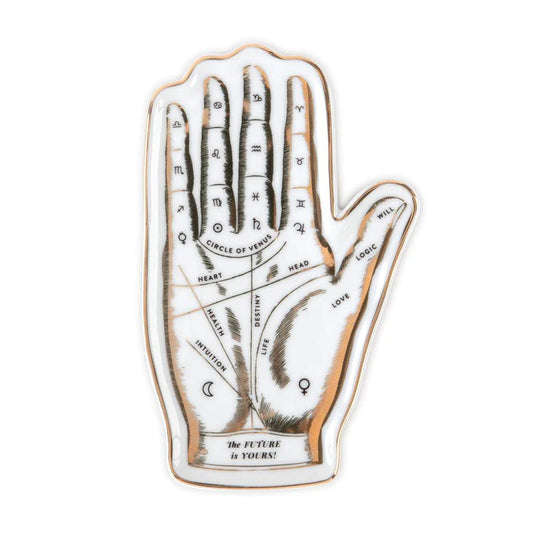 THE FUTURE IS YOURS PALMISTRY PORCELAIN TRAY