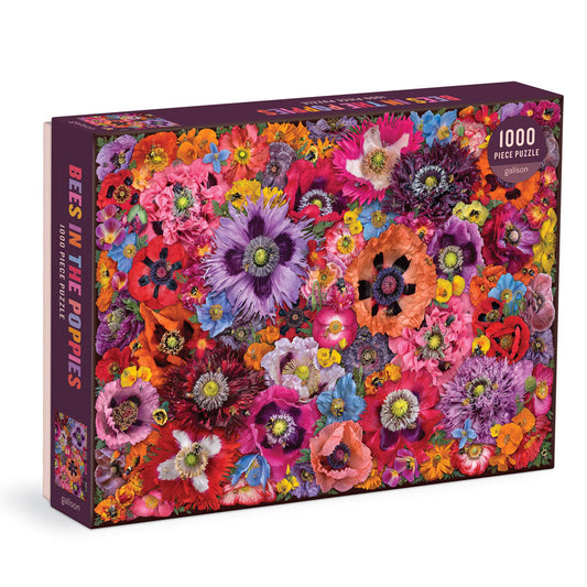 BEES IN THE POPPIES 1000PC PUZZLE