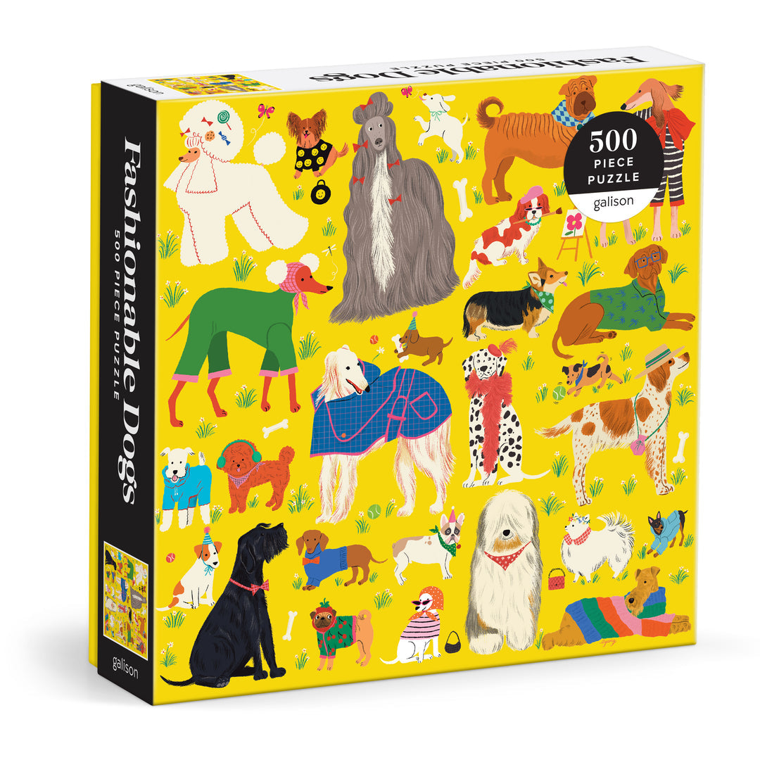 FASHIONABLE DOGS 500PC PUZZLE