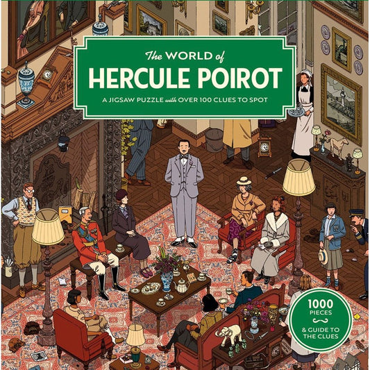 THE WORLD OF HERCULE POIROT 1000PC PUZZLE
