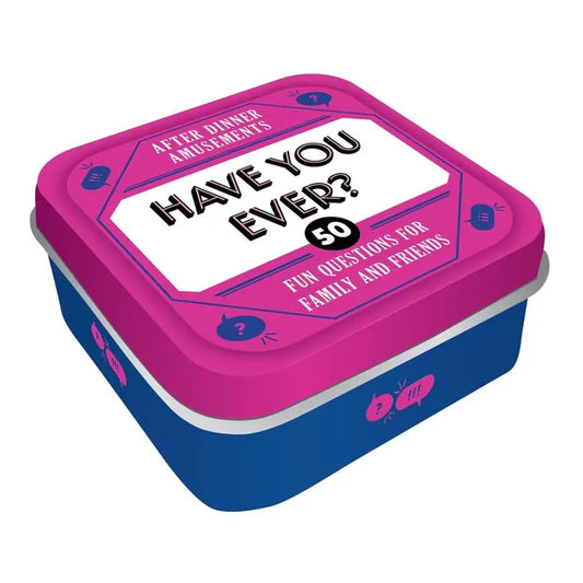 HAVE YOU EVER: 50 QUESTIONS FOR FAMILY AND FRIENDS CARD GAME