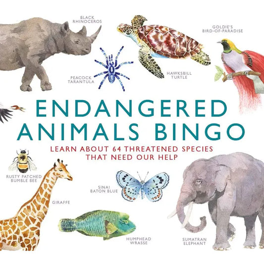 ENDANGERED ANIMALS BINGO