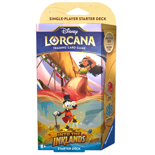 DISNEY LORCANA INTO THE INKLANDS STARTER DECK (RUBY & SAPPHIRE)