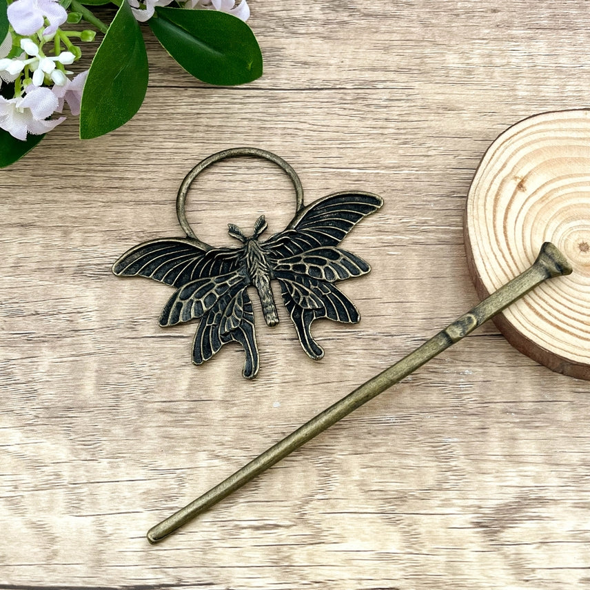 FLYING MOTH HAIR PIN