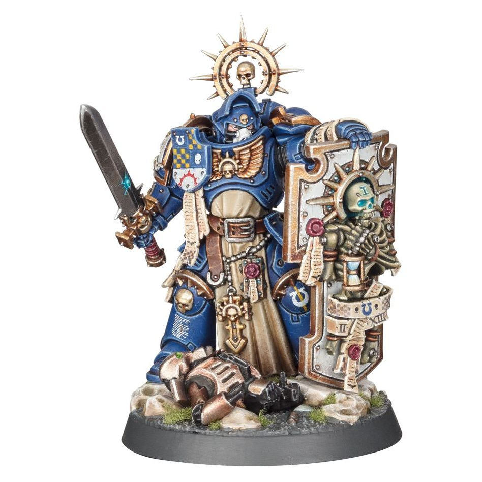 SPACE MARINE CAPTAIN WITH RELIC SHIELD / STORM SHIELD