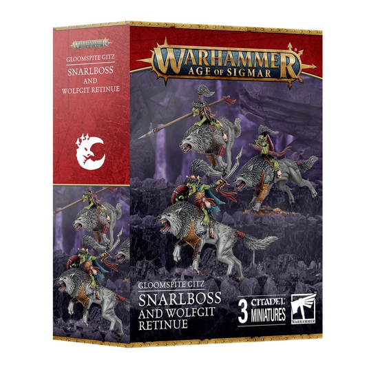 GLOOMSPITE GITZ SNARLBOSS AND WOLFGIT RETINUE