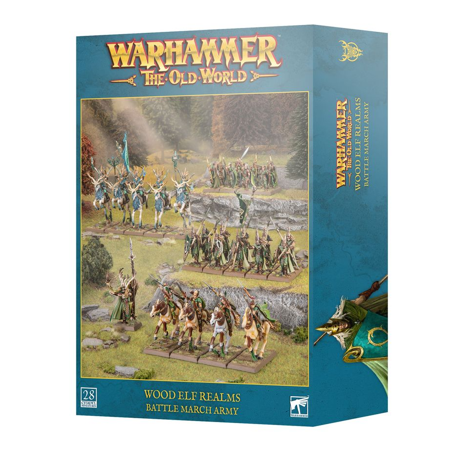 THE OLD WORLD WOOD ELF REALMS BATTLE MARCH ARMY