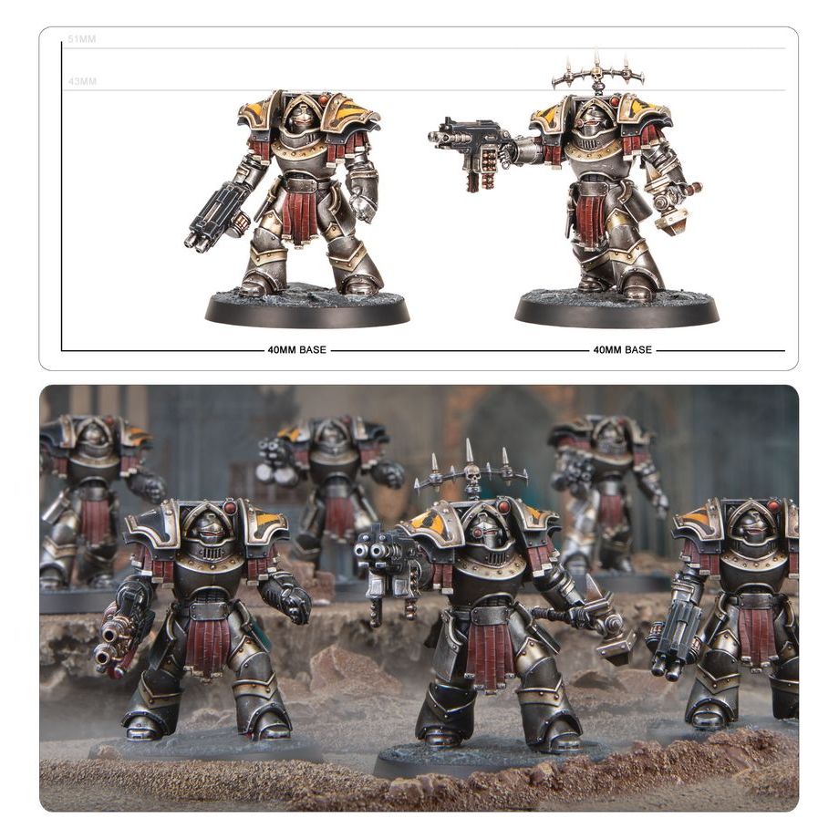 CATAPHRACTII TERMINATORS WITH COMBI-BOLTERS AND POWER FISTS