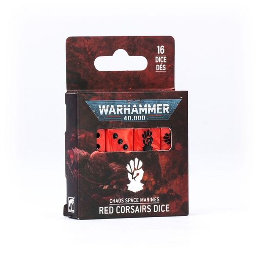 CHAOS SPACE MARINE RED CORSAIR DICE SET