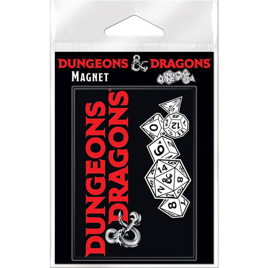 D&D LOGO AND DICE MAGNET