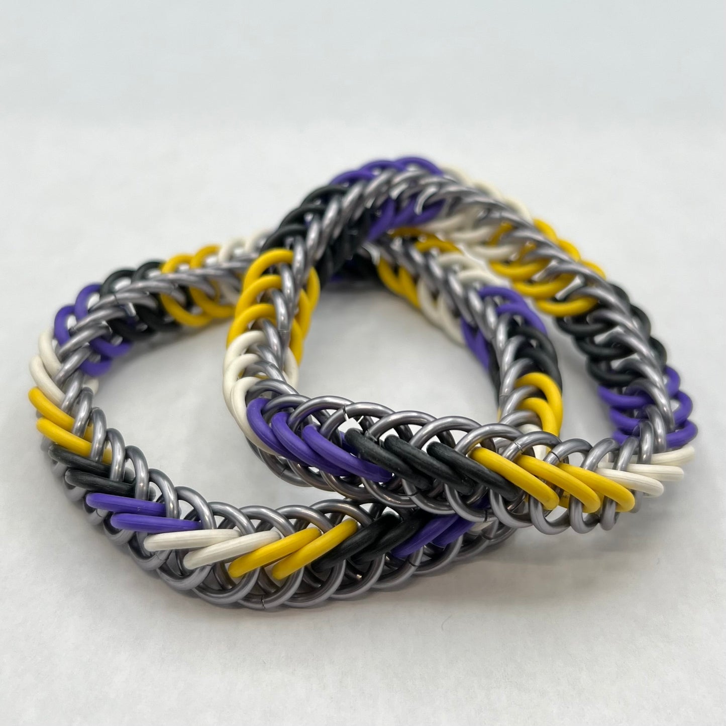 NONBINARY PRIDE CHAINMAIL BRACELET
