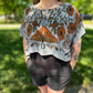 LUNA MOTH SCARF CROP TOP