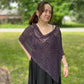 POPCORN KNIT PONCHO OR SHAWL