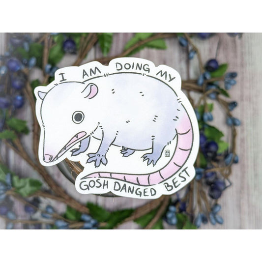 GOSH DARN BEST OPOSSUM STICKER