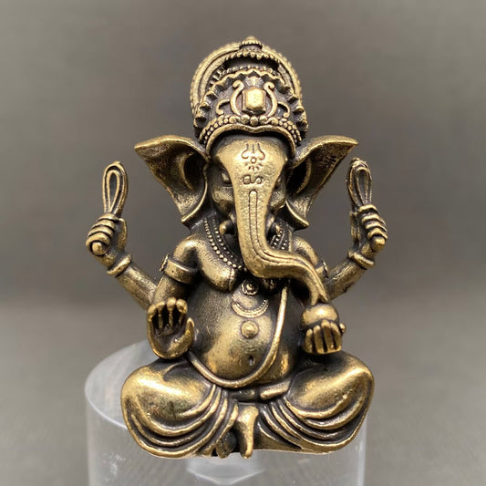 MINIATURE BRASS GANESHA