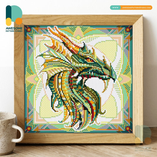 MANDALA DRAGON DIY DIAMOND PAINTING KIT
