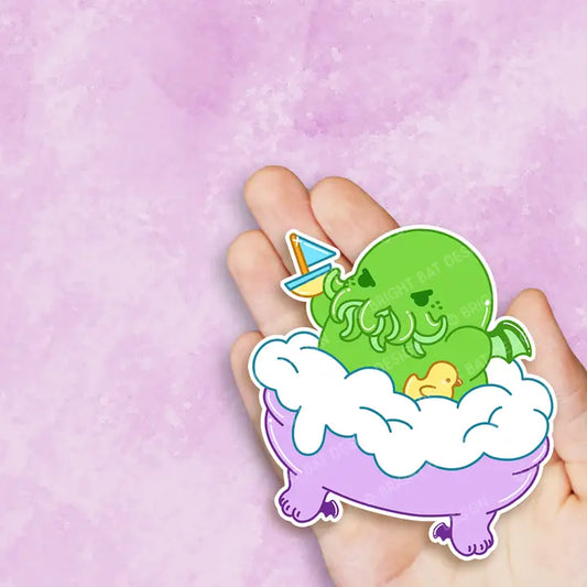 CTHULHU IN THE TUB STICKER