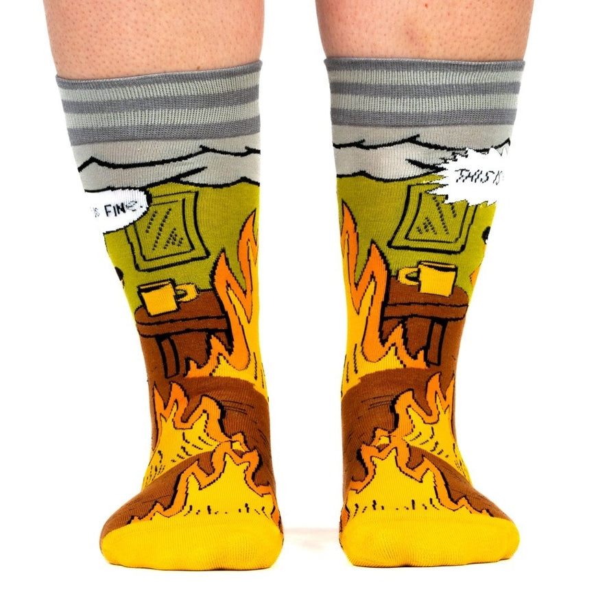 THIS IS FINE. ALSO, NOT FINE CREW SOCKS BY FOOTCLOTHES