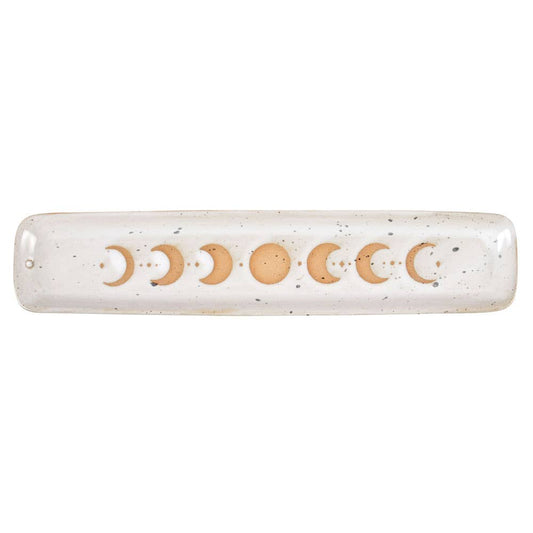 MOON PHASE CRYSTAL DISH INCENSE HOLDER