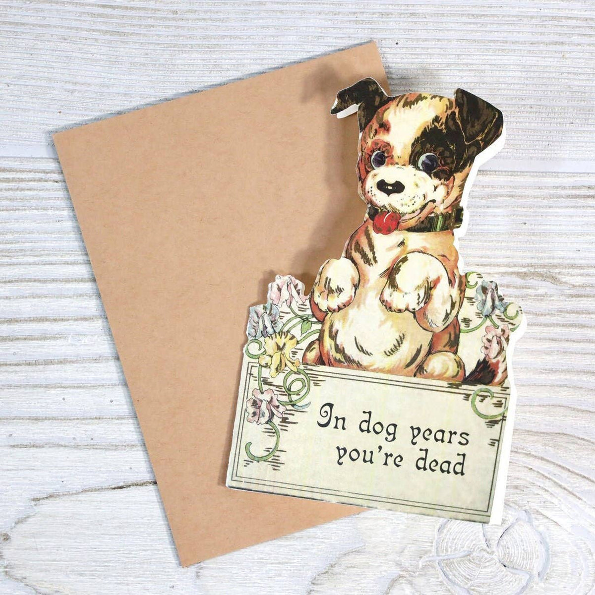IN DOG YEARS, YOU'RE DEAD BIRTHDAY CARD