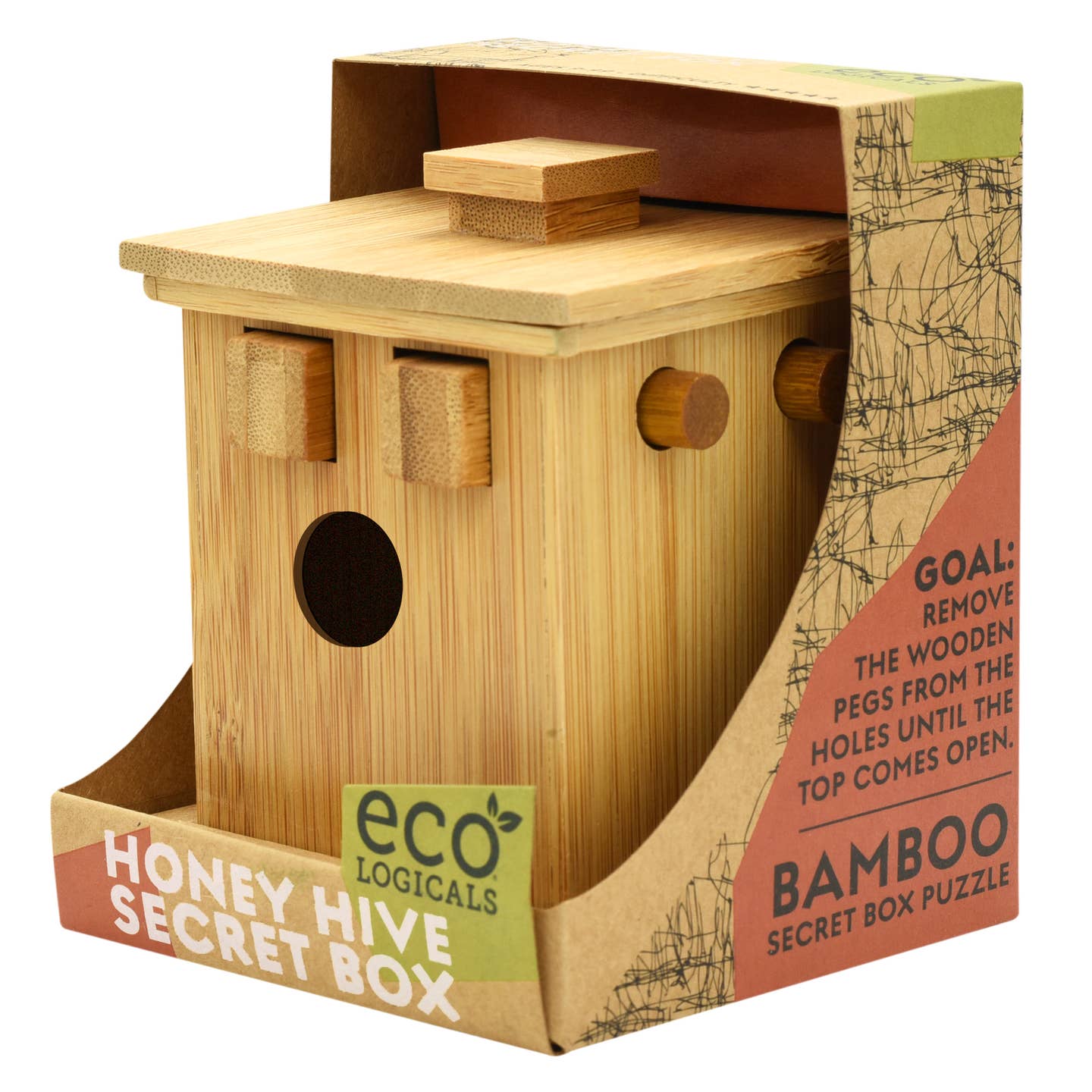 ECOLOGICALS BAMBOO HONEY HIVE SECRET BOX