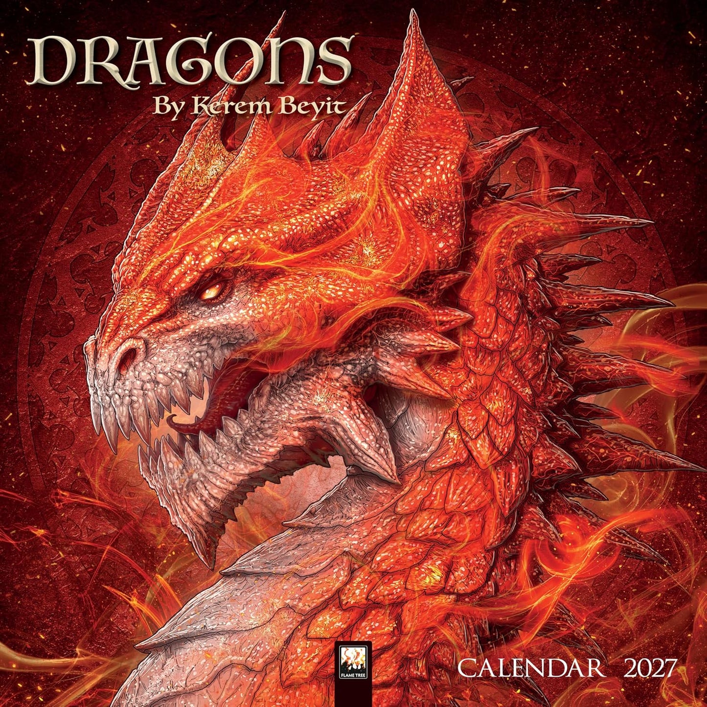 DRAGONS BY KEREM BEYIT WALL CALENDAR 2027