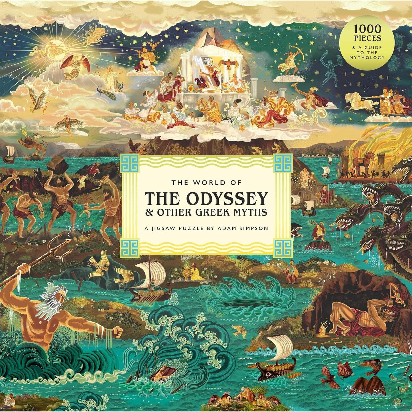 THE WORLD OF THE ODYSSEY & OTHER GREEK MYTHS: A JIGSAW PUZZLE BY ADAM SIMPSON
