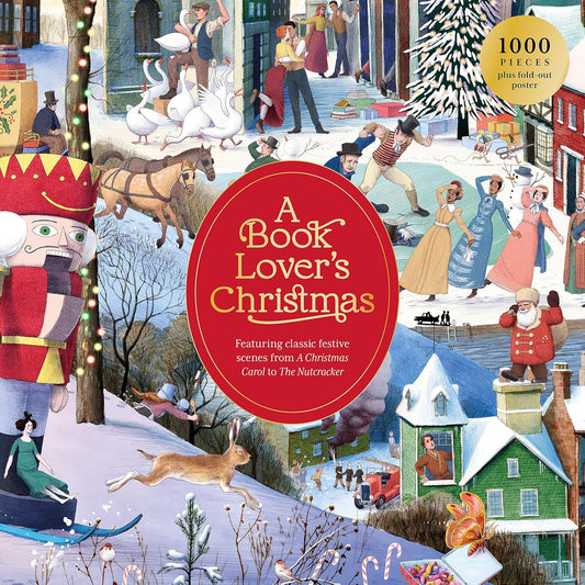 A BOOKLOVER'S CHRISTMAS 1000PC JIGSAW PUZZLE