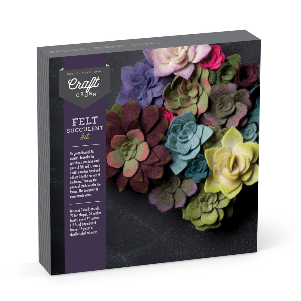 CRAFT CRUSH FELT SUCCULENT KIT