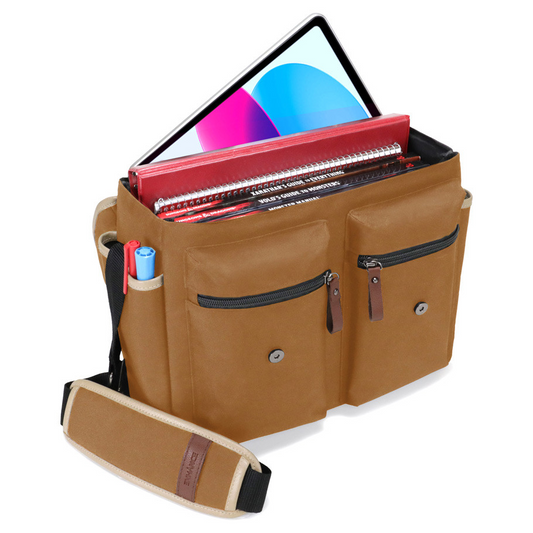 ENHANCE DESIGNER RPG SHOULDER BAG - TAN