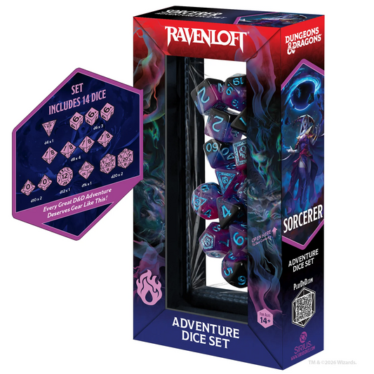 D&D ADVENTURE DICE: RAVENLOFT SORCERER PURPLE