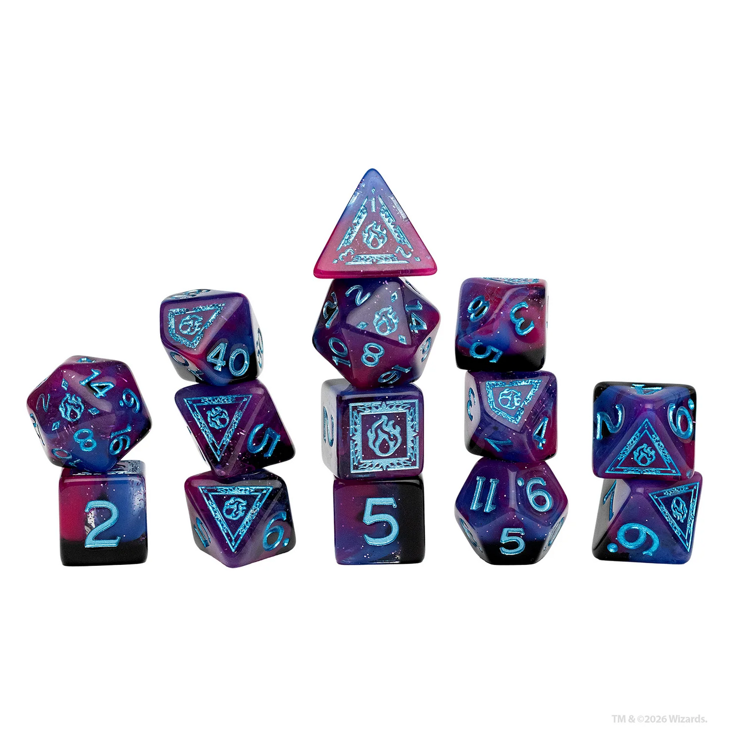 D&D ADVENTURE DICE: RAVENLOFT SORCERER PURPLE