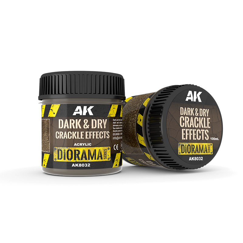 DARK & DRY CRACKLE EFFECTS ACRYLIC 100ML BOTTLE