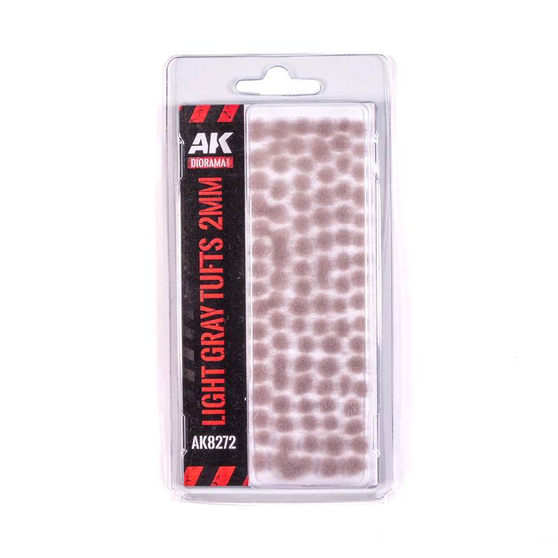 AK INTERACTIVE LIGHT GRAY TUFTS 2mm