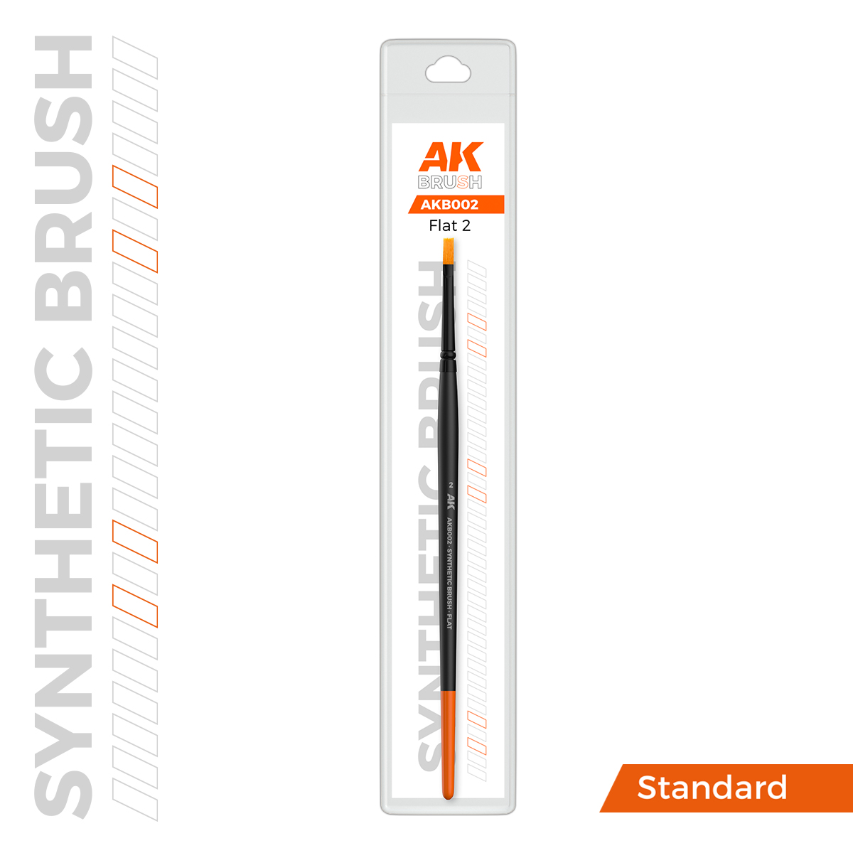 AK SYNTHETIC BRUSH FLAT 2