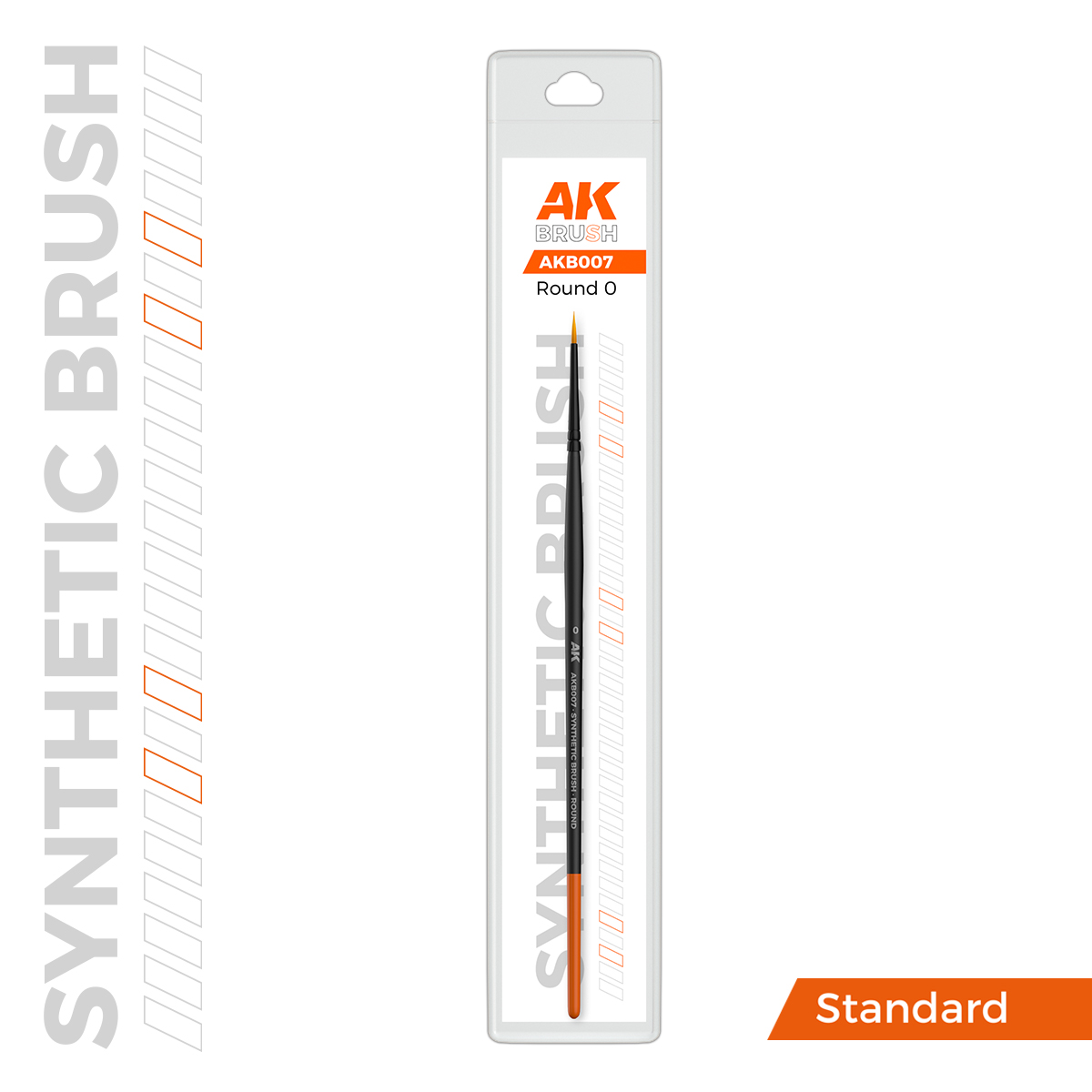 AK SYNTHETIC BRUSH ROUND 0