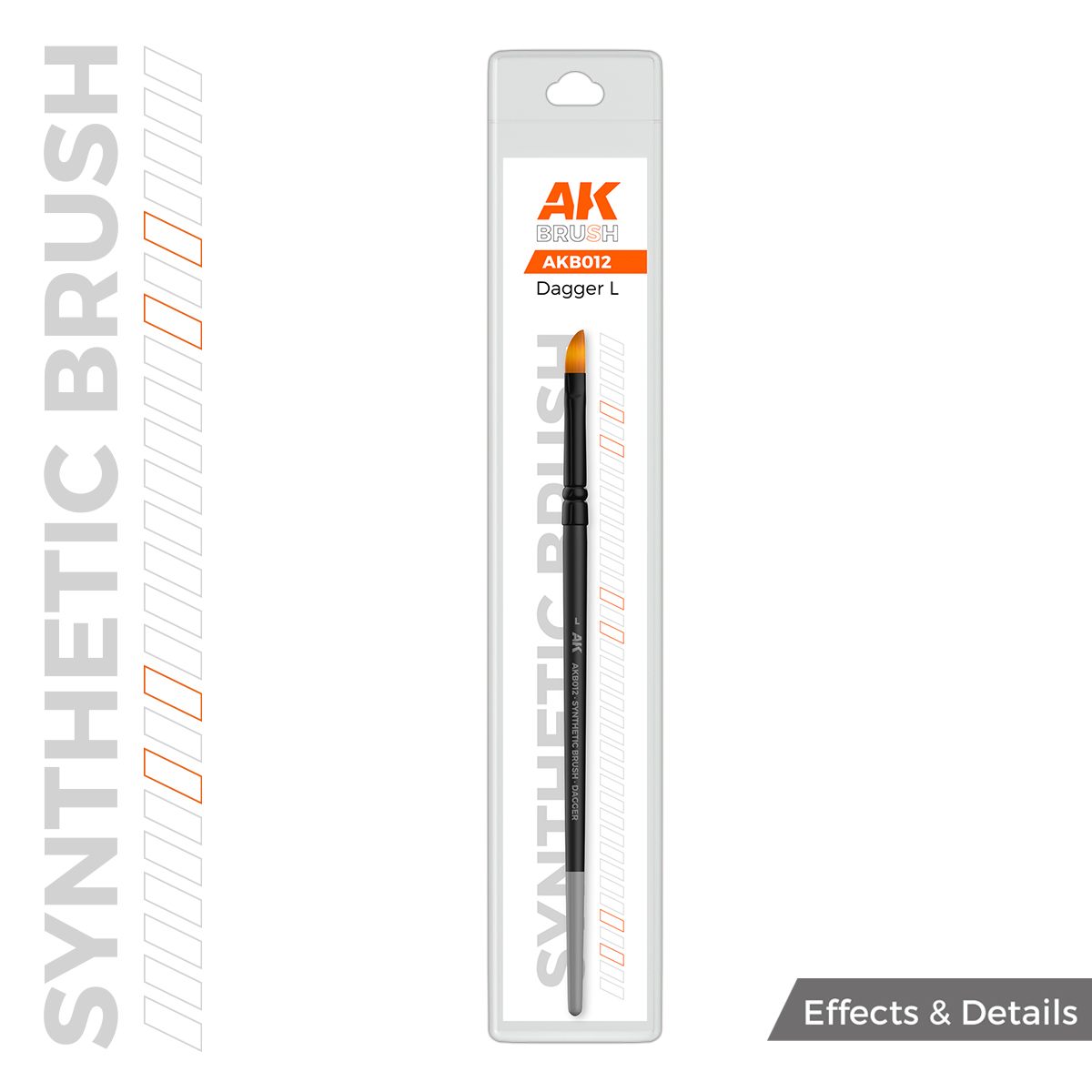 AK SYNTHETIC BRUSH DAGGER L